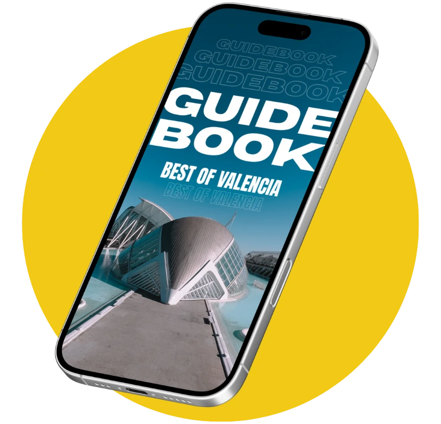 Bike Me Around Valencia digital guidebook on a phone