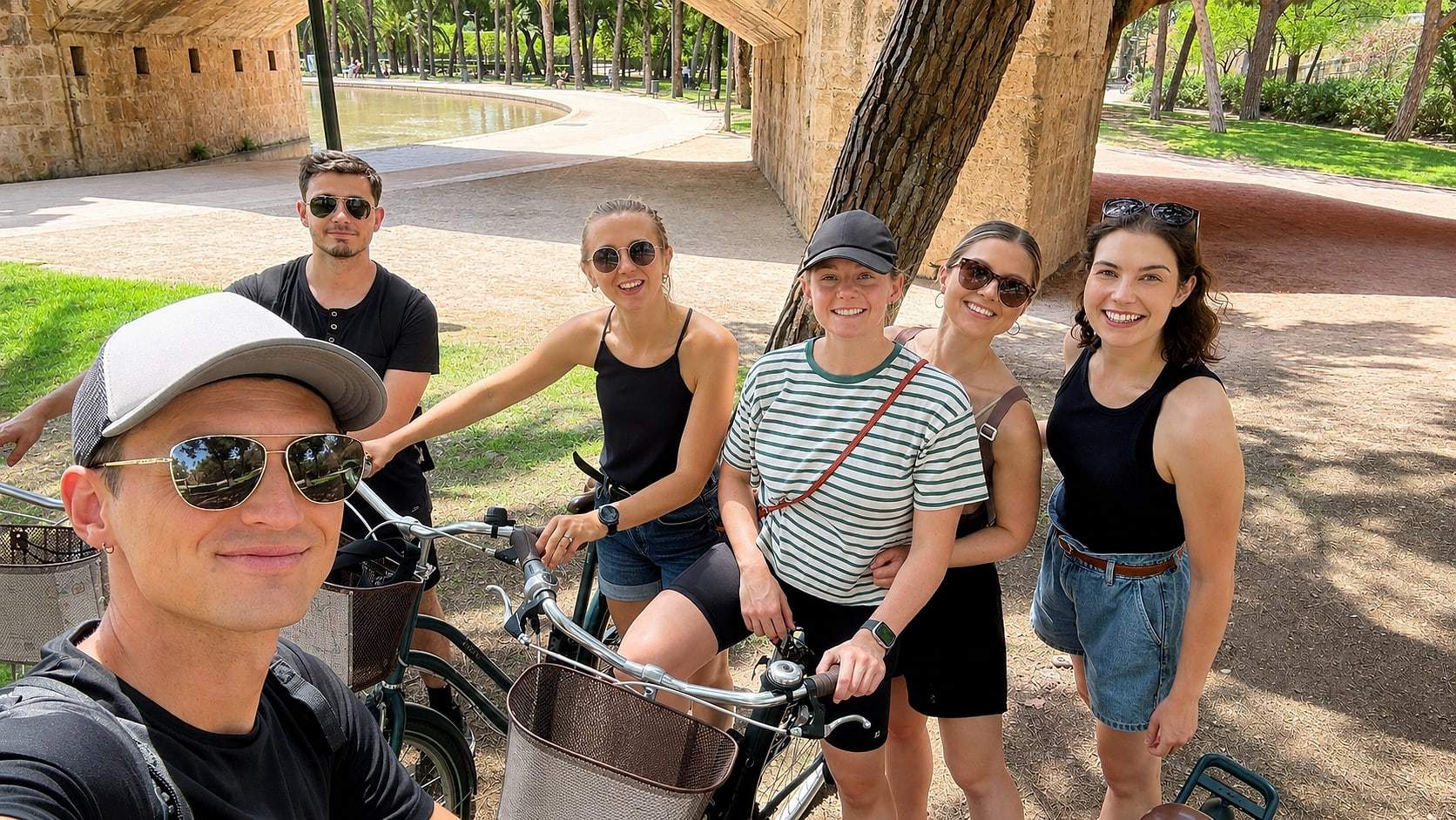 A stop on the daily small-group bike tour