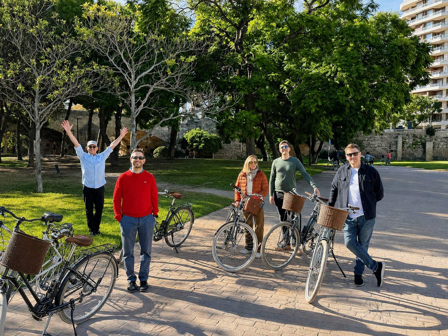 A stop on the daily small-group bike tour