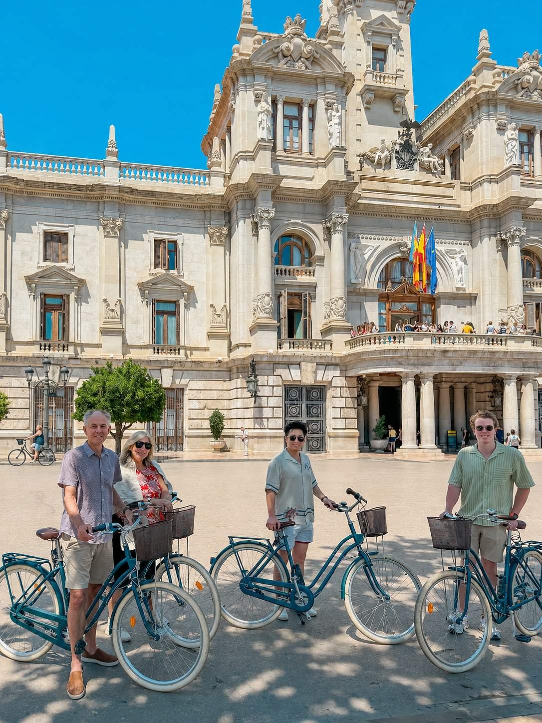 A stop on the daily small-group bike tour