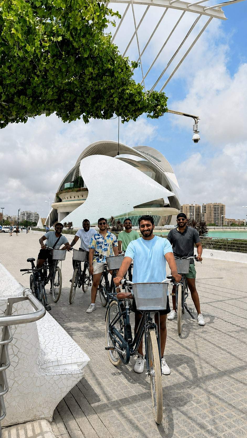 A stop on the daily small-group bike tour